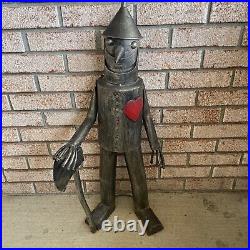 Tin Man Yard Art Wizard of Oz Out Door Metal Garden Sculpture Patio Statue