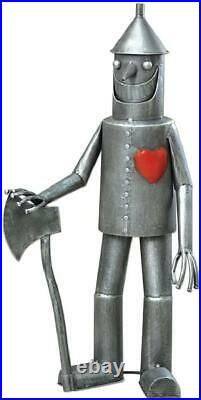 Tin Man Yard Art Wizard of Oz Out Door Metal Garden Sculpture Patio Statue Decor