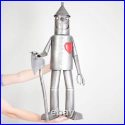 Tin Man Yard Art Wizard of Oz Out Door Metal Garden Sculpture Patio Statue Decor