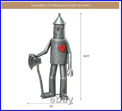 Tin Man Yard Art Wizard of Oz Out Door Metal Garden Sculpture Patio Statue Decor