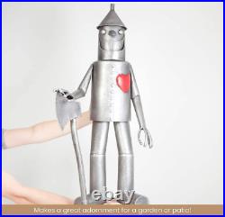 Tin Man Yard Art Wizard of Oz Out Door Metal Garden Sculpture Patio Statue Decor