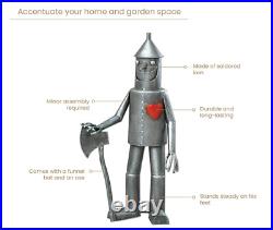 Tin Man Yard Art Wizard of Oz Out Door Metal Garden Sculpture Patio Statue Decor