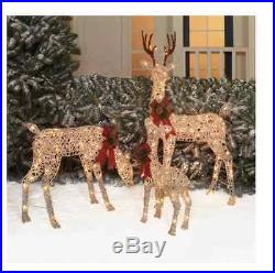 Trim A Home Christmas Decorations Deer Front Yard Decor Lights Holidays Xmas Fun