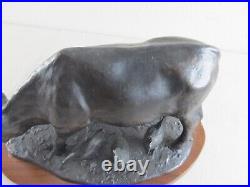 Troy Anderson / Don Tyson Farm Yard Animals Signed Bronze Sculpture on Wood