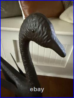 VTG Metal Goose Garden Statue Decor Yard Lawn Porch Home Art 26