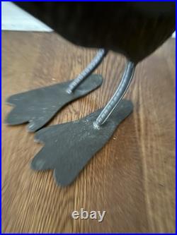 VTG Metal Goose Garden Statue Decor Yard Lawn Porch Home Art 26