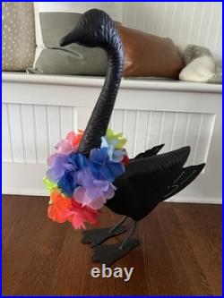 VTG Metal Goose Garden Statue Decor Yard Lawn Porch Home Art 26