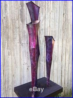 Vase Abstract Metal Art Sculpture Modern Yard Indoor/Outdoor Garden Holly Lentz