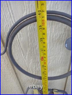 Vintage Flower Pot Holder Decor Metal Art Sculpture Garden Statue Yard Ornament