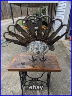 Vintage Metal Wild Turkey Garden Yard Art Retro Americana