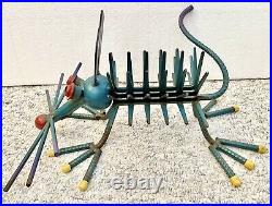 Vintage handmade large outdoor metal MOUSE sculpture statue art good cond'n