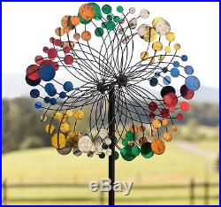 Wind Spinner Garden Metal Lawn Stake Kinetic Energy Sculpture Landscape Yard Art