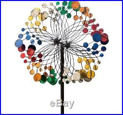 Wind Spinner Garden Metal Lawn Stake Kinetic Energy Sculpture Landscape Yard Art