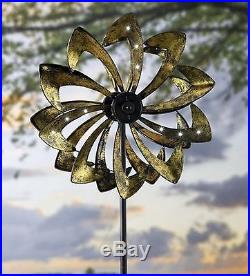 Wind Spinner Garden Yard Decor Windmill Kinetic Metal Sculpture Outdoor Art New