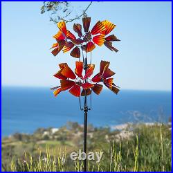 Wind Spinner Large Kinetic Metal Sculpture Outdoor Garden Yard Decoration 82 H