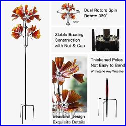 Wind Spinner Large Kinetic Metal Sculpture Outdoor Garden Yard Decoration 82 H