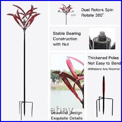 Wind Spinner Large Metal Sculpture for Outdoor Lawn Yard Art Garden Decoration