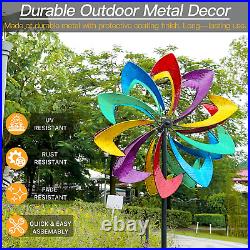 Wind Spinner Large Metal Sculpture for Outdoor Lawn Yard Art Garden Decoration