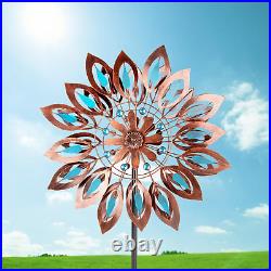 Wind Spinner Large Outdoor Metal Sculptures Garden Patio Lawn Yard Decor 76 H