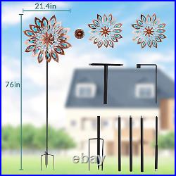 Wind Spinner Large Outdoor Metal Sculptures Garden Patio Lawn Yard Decor 76 H