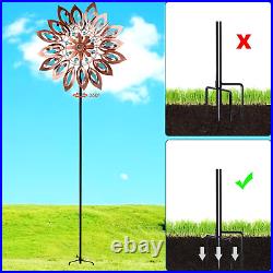 Wind Spinner Large Outdoor Metal Sculptures Garden Patio Lawn Yard Decor 76 H