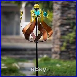 Wind Spinner Metal Catcher Garden Yard Sculpture Lawn Decor Kinetic Windmill Art