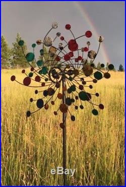 Wind Spinner Metal Kinetic Outdoor Garden Yard Decor Windmill Sculpture Ornament