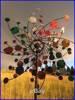 Wind Spinner Metal Kinetic Outdoor Garden Yard Decor Windmill Sculpture Ornament
