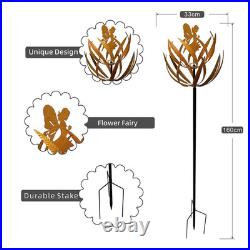 Wind Spinner Metal Kinetic Sculptures Outdoor Garden Yard Lawn Patio Decoration