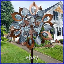 Wind Spinner Metal Large Sculpture Kinetic Outdoor Garden Yard Lawn Decoration