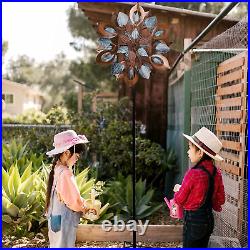 Wind Spinner Metal Large Sculpture Kinetic Outdoor Garden Yard Lawn Decoration