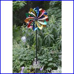 Wind Spinner for Yard Garden Outdoor Metal Multi Color Decor Kinetic Sculpture