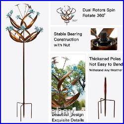 Wind Spinners Extra Large Sculpture Outdoor Yard Art Lawn Garden Decoration 90H