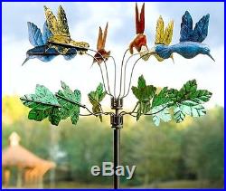 Wind Spinners Hummingbird For the Garden Metal Outdoor Yard Windmill Sculpture 7