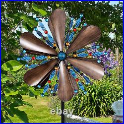 Wind Spinners Outdoor Metal Kinetic Sculpture Windmills for Yard and Garden Lawn