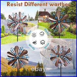 Wind Spinners Outdoor Metal Kinetic Sculpture Windmills for Yard and Garden Lawn