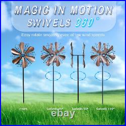 Wind Spinners Outdoor Metal Kinetic Sculpture Windmills for Yard and Garden Lawn