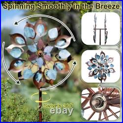 Wind Spinners Outdoor for Yard and Garden, Metal Large Sculptures 84 Inch