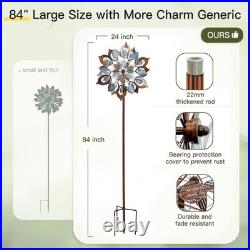 Wind Spinners Outdoor for Yard and Garden, Metal Large Sculptures 84 Inch