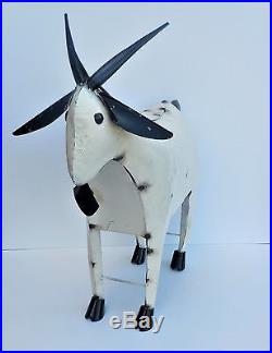 Yard Art Metal Billy Goat Sculpture 30 Long Animal