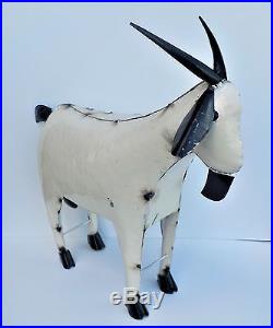 Yard Art Metal Billy Goat Sculpture 30 Long Animal
