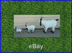Yard Art Metal Goat Sculpture Goat Animal Decor Free Shipping
