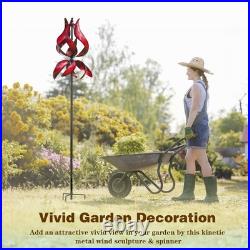 Yard Garden Wind Spinner Large Outdoor Wind Sculptures Spinners, Tulip Or