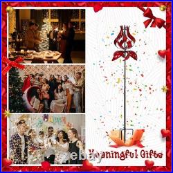 Yard Garden Wind Spinner Large Outdoor Wind Sculptures Spinners, Tulip Or