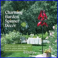 Yard Garden Wind Spinner Large Outdoor Wind Sculptures Spinners, Tulip Or