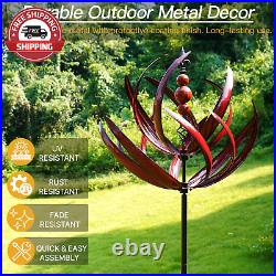 Yard Garden Wind Spinners Large Outdoor Metal Wind Spinners Sculptures, Lawn Y
