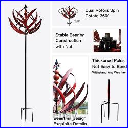 Yard Garden Wind Spinners Large Outdoor Metal Wind Spinners Sculptures, Lawn Y